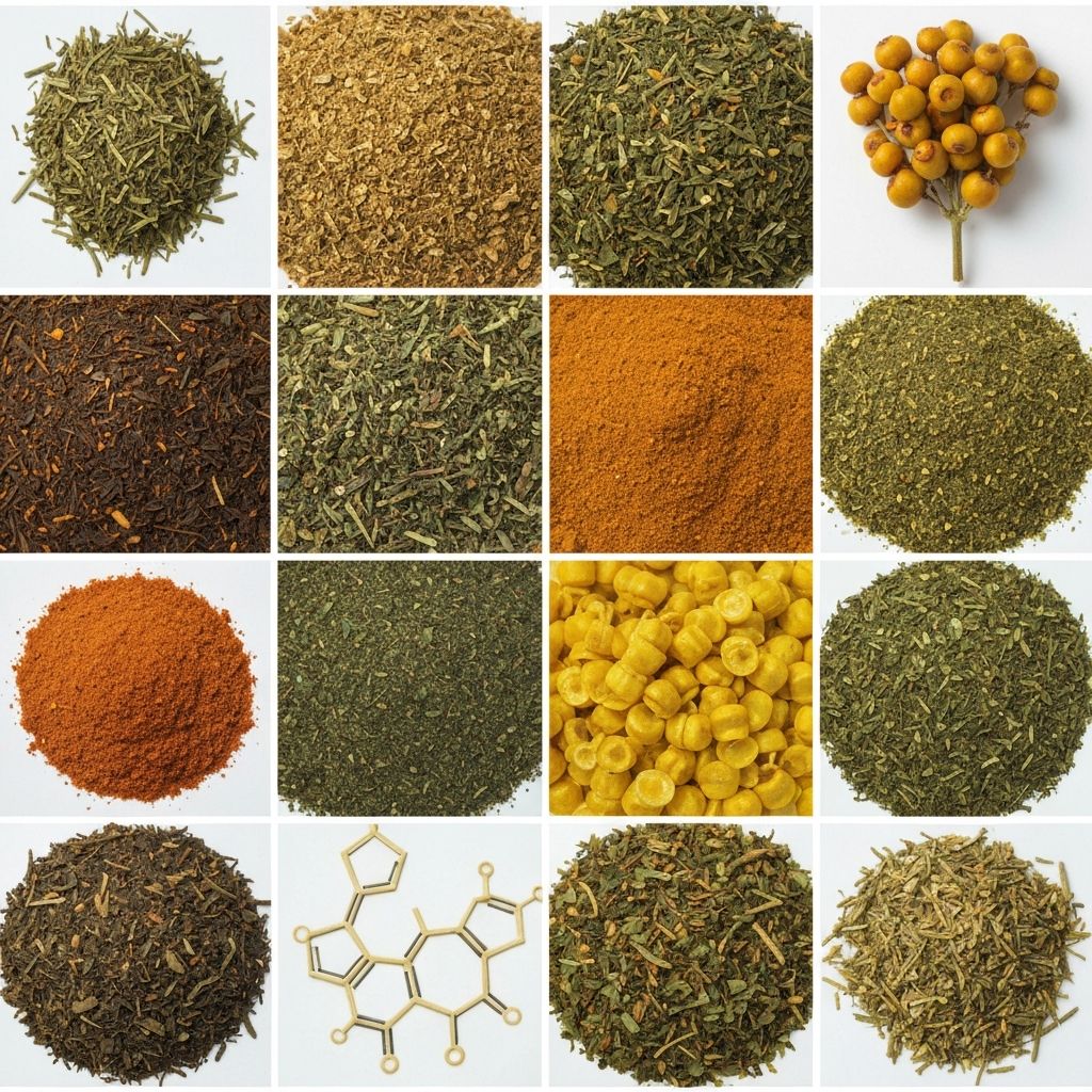 Pflanzliche Sekundärstoffe botanisch visualisiert